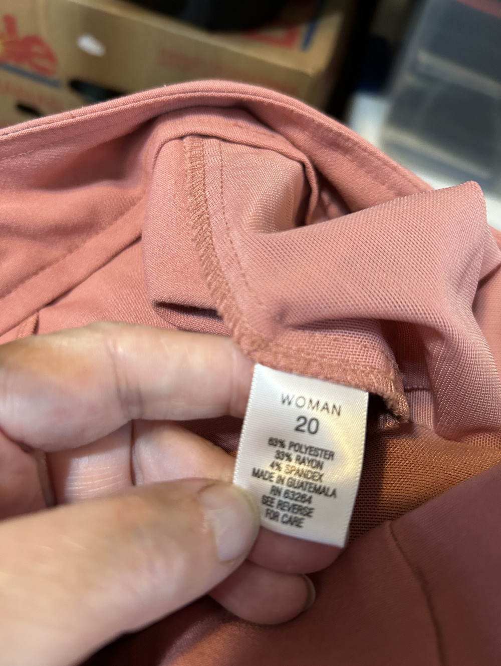 roz & ali Women's Size 20 Pink Dress Pants - Picture 4 of 4